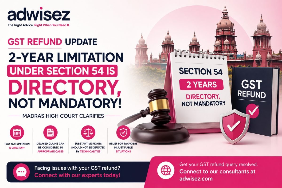 Two-Year Limitation Under Section 54 Is Directory, Not Mandatory: Madras High Court